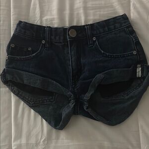 One teaspoon Women's Black Denim Shorts